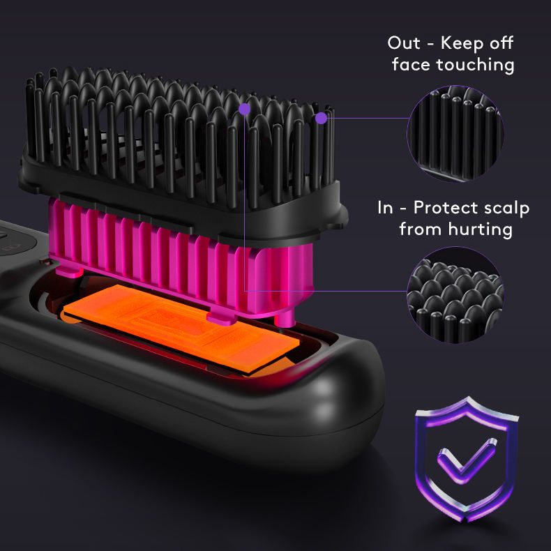 2 in 1 Wireless Haarglätter USB-Aufladung
